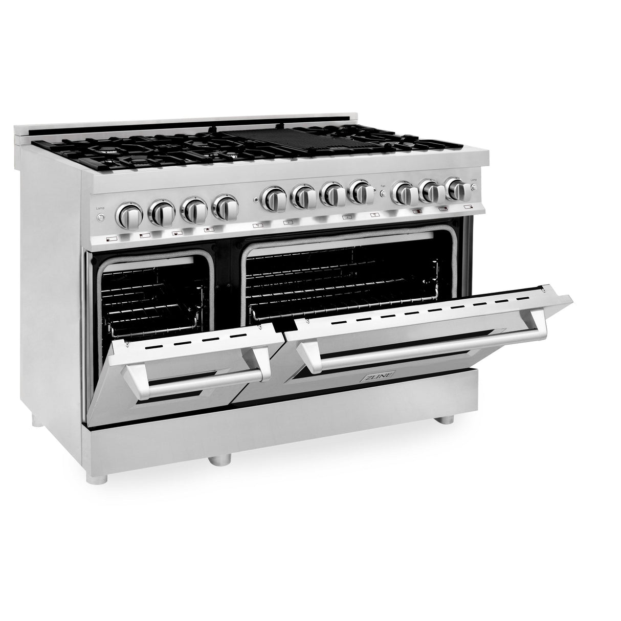 ZLINE 48" 6.0 cu. ft. Range with Gas Stove and Gas Oven in Stainless Steel (RG48) [Color: Red Matte]