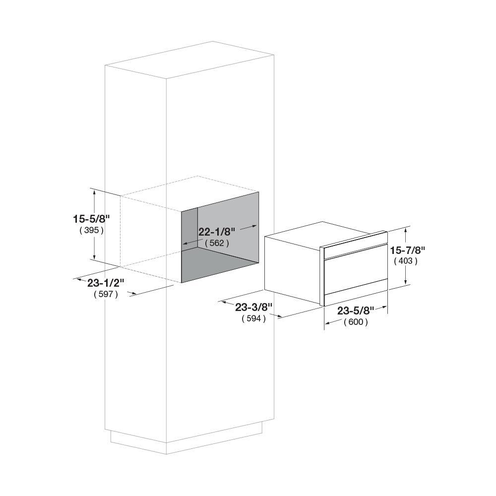 24" DRAWER MICROWAVE