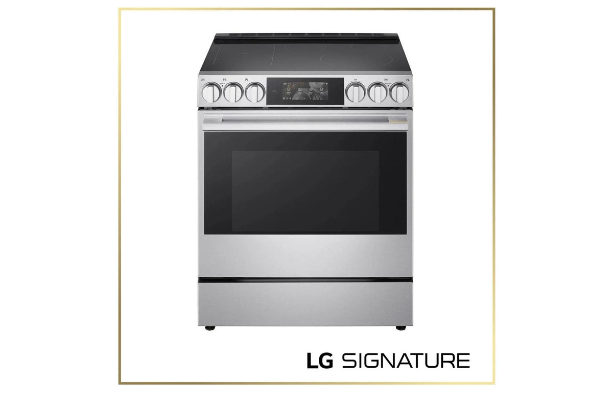 LG SIGNATURE 6.3 cu. ft. Smart Induction Slide-In Range with Dynamic ProBake Convection®, Air Fry, Air Sous Vide, Pizza mode and AI Gourmet Camera