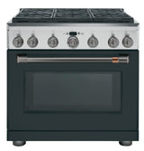 Café™ 36" Brushed Black Handle & Knob Set for Pro Range and Rangetop