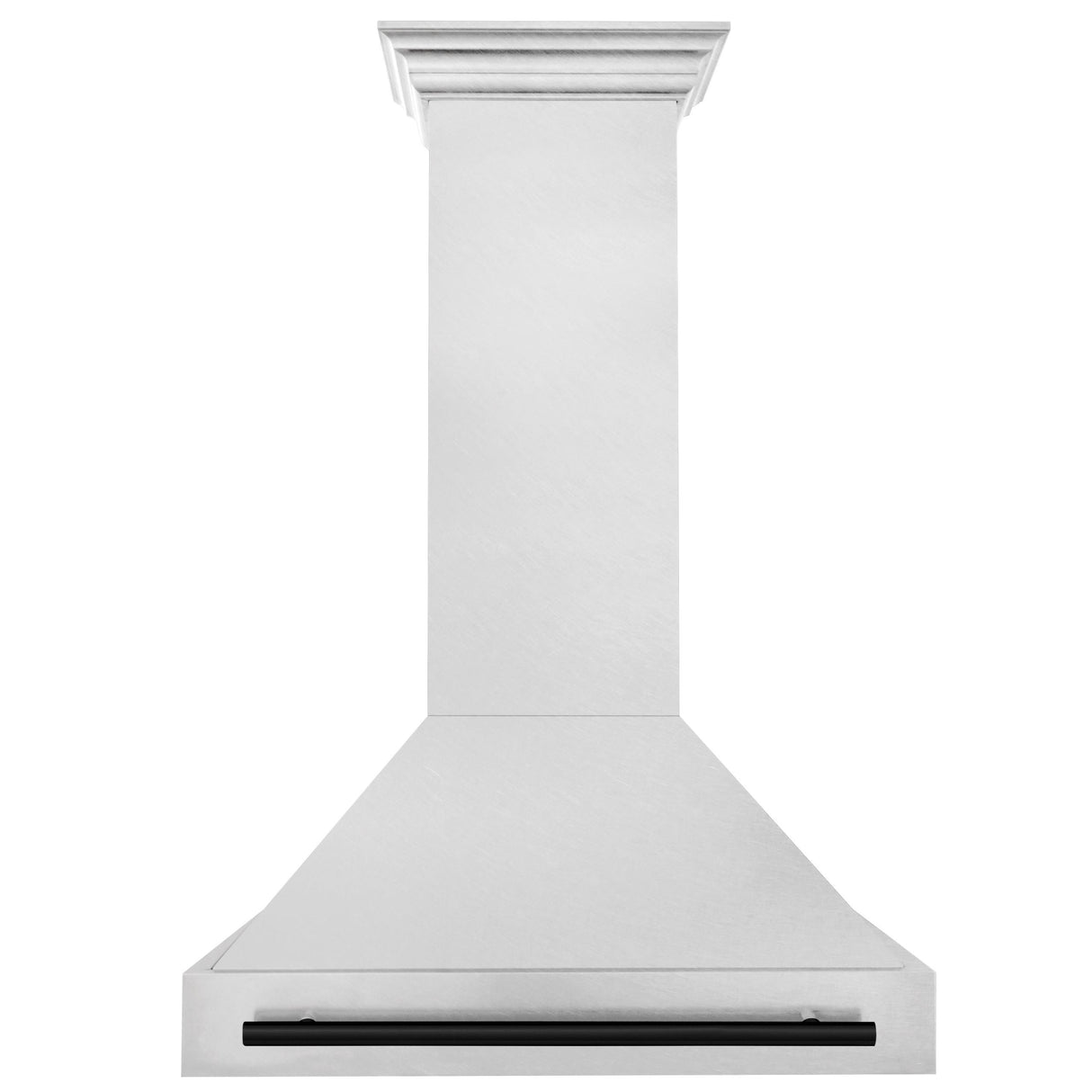 36 in. ZLINE Autograph Edition DuraSnow Stainless Steel Range Hood with Stainless Steel Shell and Colored Handle (8654SNZ-36) [Color: Matte Black]