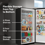 Element 32.7 inch, 20.2 cu. ft. Convertible Upright Freezer - Stainless Steel, ENERGY STAR (EXUF20CEES)