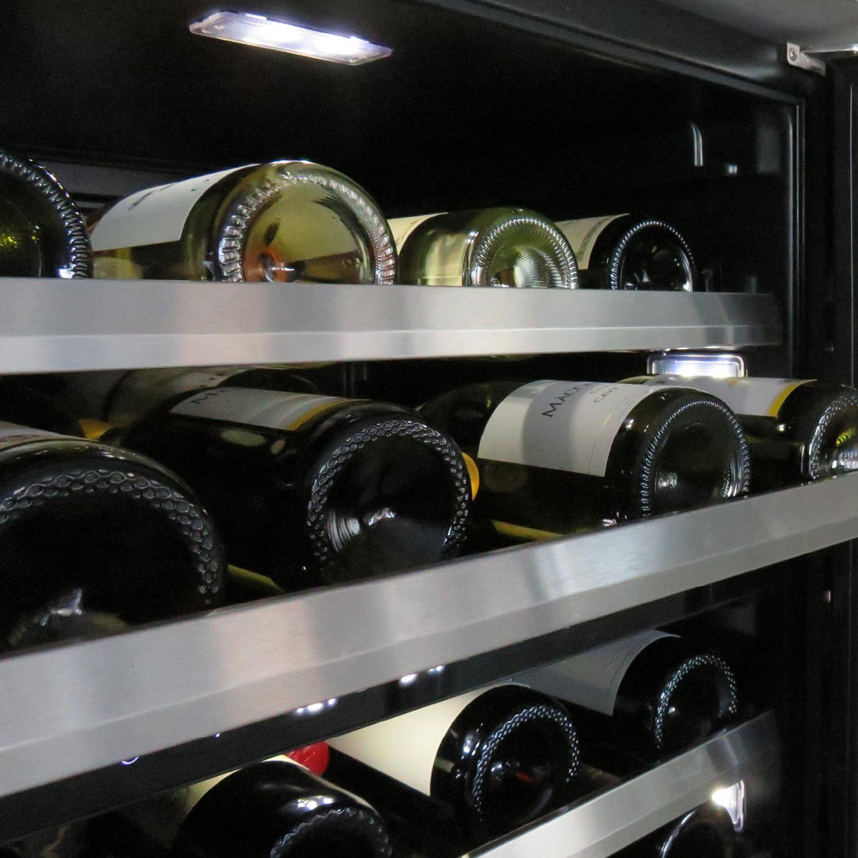 24" Wine Cooler 2 Zone Panel Ready Glass LH