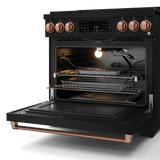 36 Inch Professional Lp Range With Tilt Panel Touch Control In Black/rose Gold  Gordon Ramsay Series