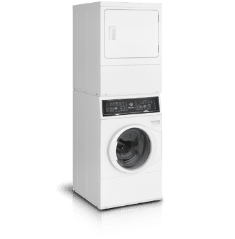 White Stacked Washer/Dryer: SF7 (Gas)