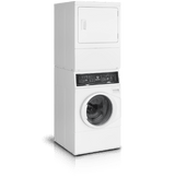 White Stacked Washer/Dryer: SF7 (Gas)