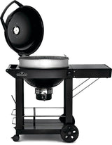 Professional 22 Charcoal Cart 22-inch Kettle Grill with Cart , Charcoal, Black