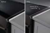 Front Control Electric and Induction Range Black Stainless Steel 3-Piece Trim Kit