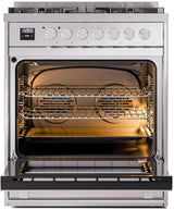 Professional Plus II 30 Inch Dual Fuel Liquid Propane Freestanding Range in Stainless Steel with Trim