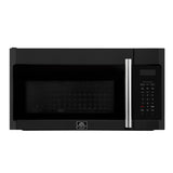 Forno Fornace 30-Inch Over the Range Convection Microwave, Black - 1.5 cu.ft, 300 CFM Vent, Touch Control, LED Light