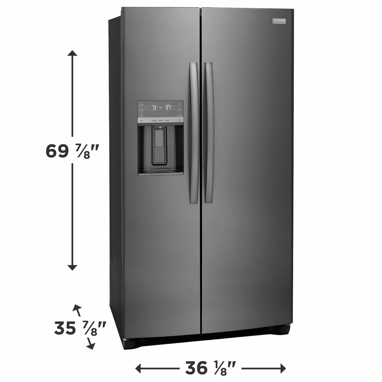 26 Cu. Ft. 36" Standard Depth Side by Side Refrigerator