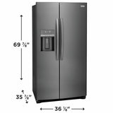 26 Cu. Ft. 36" Standard Depth Side by Side Refrigerator