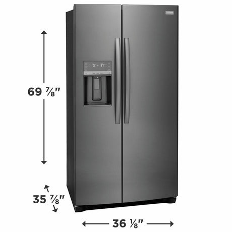 26 Cu. Ft. 36" Standard Depth Side by Side Refrigerator