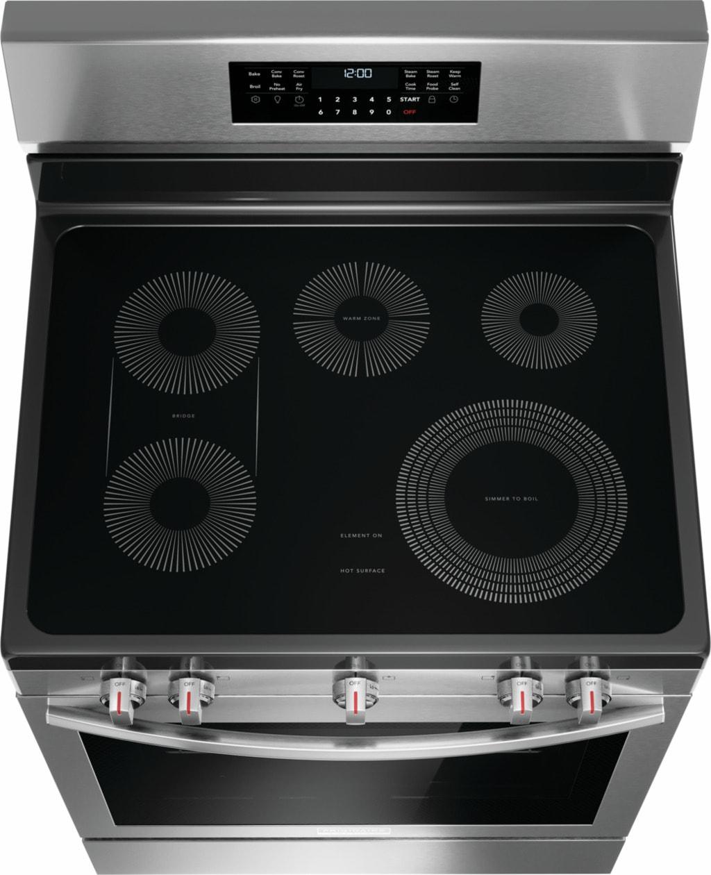30" Rear Control Electric Range with Total Convection