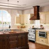 ZLINE 42" Designer Series Wooden Wall Range Hood with Crown Molding (KBRR-42)