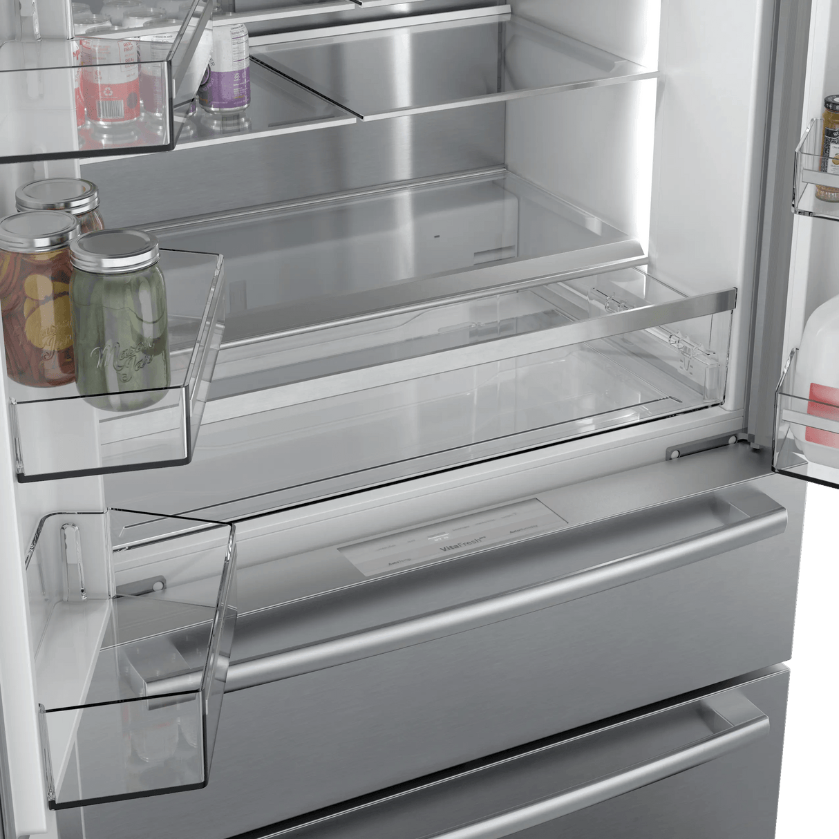 800 Series French Door Bottom Mount Refrigerator 36" Stainless steel (with anti-fingerprint)
