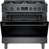 800 Series Gas Freestanding Range 36" Black Stainless Steel