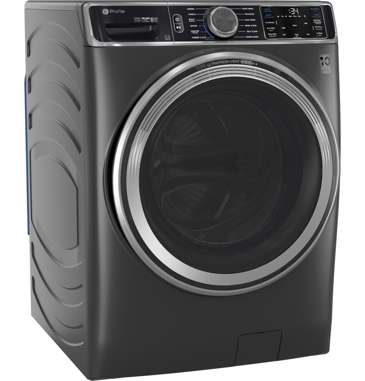 GE Profile™ 5.5 cu. ft. Capacity Smart Front Load ENERGY STAR® Steam Washer with UltraFresh Vent System+ and Smart Wash & Smart Rinse