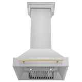 ZLINE 30 in. Autograph Edition Stainless Steel Range Hood with Stainless Steel Shell and Handle (8654STZ-30) [Color: Champagne Bronze]