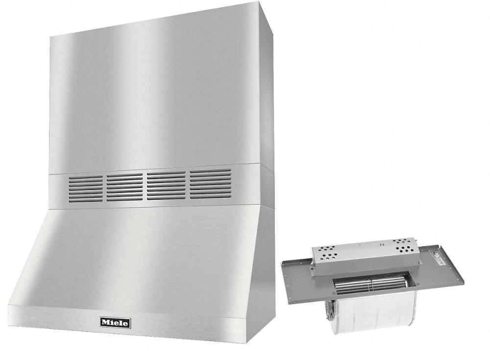 DAR 1230 Set 5 Wall-Mounted Range Hood With Circulation Mode with integrated XL motor including 24" chimney cover