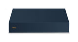 48"W. 18"H. Wall Hood (Finish: Slate Blue, Trim: Brushed Brass)