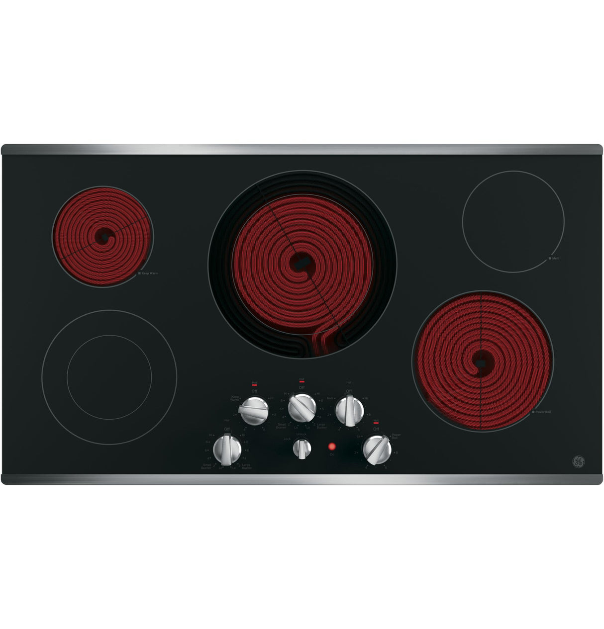 GE® 36" Built-In Knob Control Electric Cooktop