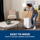 GE® 50 Pint Portable Dehumidifier with Smart Dry for Wet Spaces