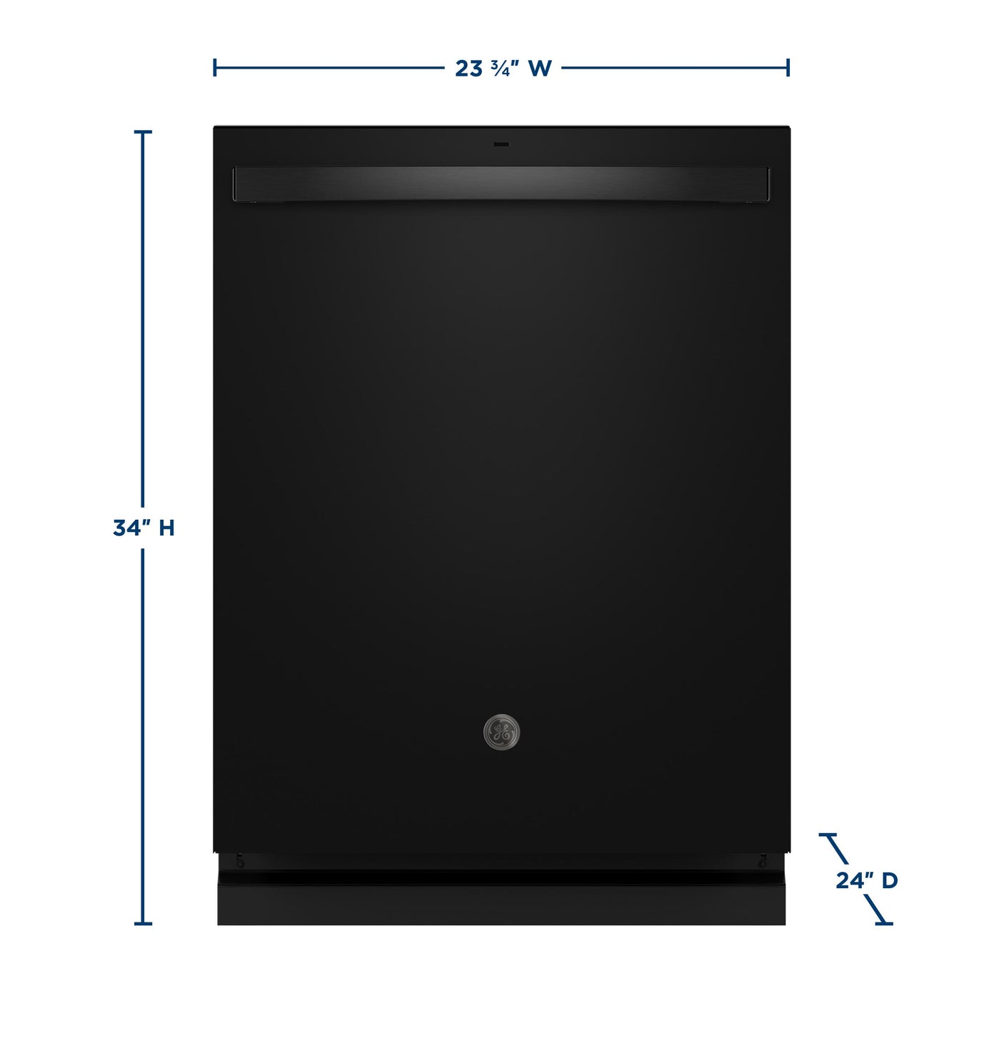 GE® ENERGY STAR® Top Control with Stainless Steel Interior Dishwasher with Sanitize Cycle