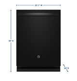 GE® ENERGY STAR® Top Control with Stainless Steel Interior Dishwasher with Sanitize Cycle