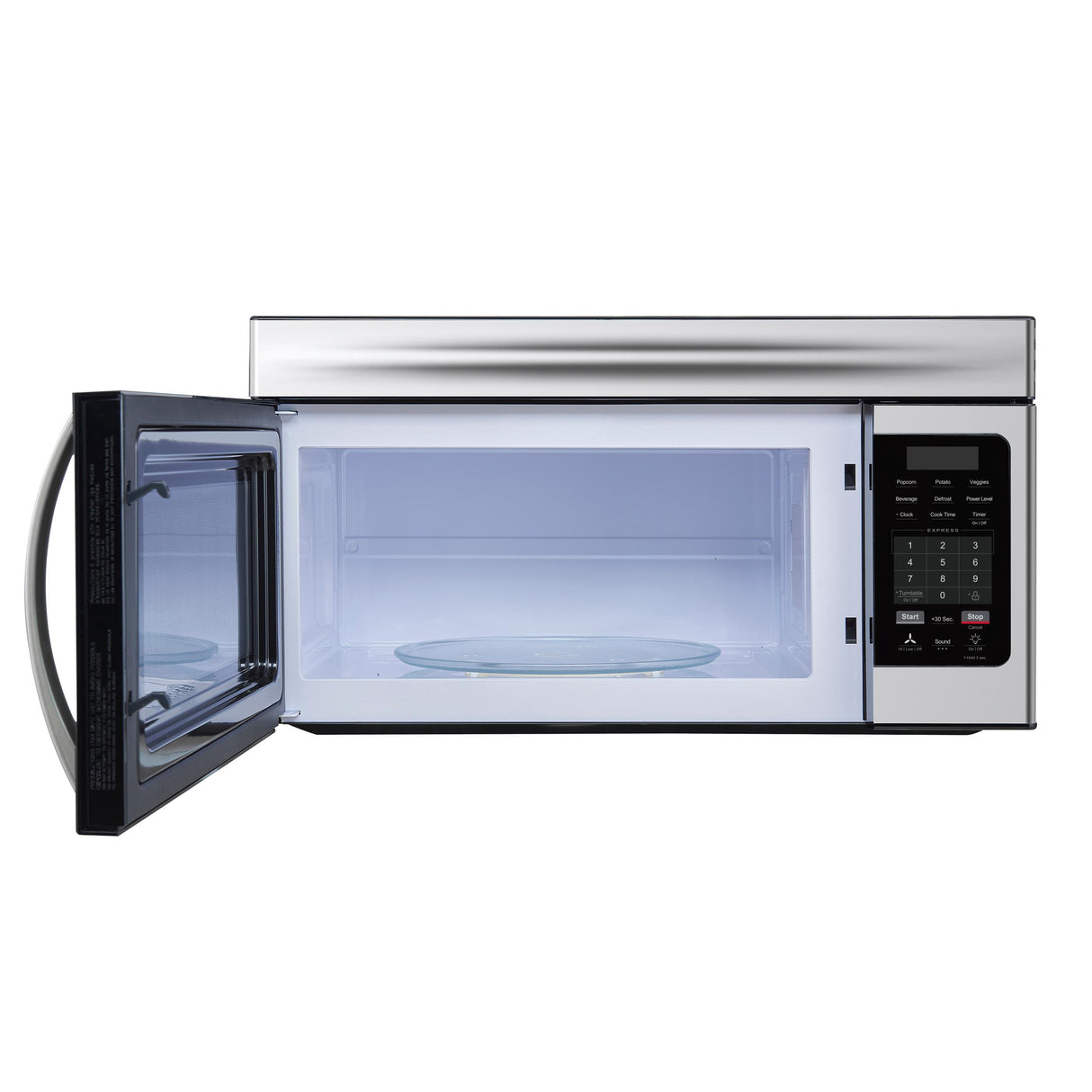 Forno Scalo 30-Inch Over the Range Microwave, Stainless Steel - 1.6 cu.ft, 300 CFM Vent, Touch Control, LED Light