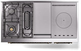 Nostalgie II 48 Inch Dual Fuel Liquid Propane Freestanding Range in RAL Custom Color with Bronze Trim