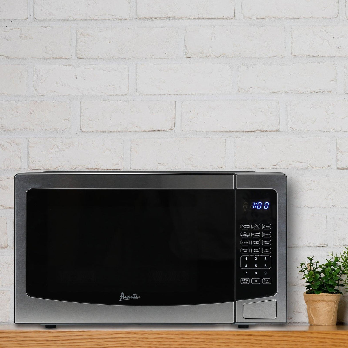 Avanti 1.1 cu. ft. Microwave Oven - Stainless Steel