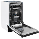 ZLINE 18" Tallac Series 3rd Rack Top Control Dishwasher with Traditional Handle, 51dBa [Color: Black Stainless Steel]
