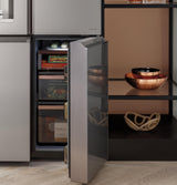CAF(EBACK)™ ENERGY STAR® 27.4 Cu. Ft. Smart Quad-Door Refrigerator in Platinum Glass
