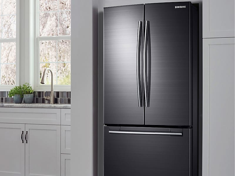 18 cu. ft. Counter Depth French Door Refrigerator in Black Stainless Steel
