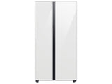 Bespoke Side-by-Side 28 cu. ft. Refrigerator with Beverage Center™ in White Glass