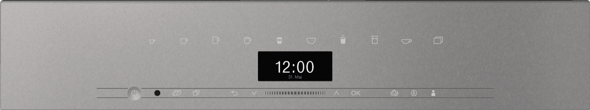 CVA 7440 Graphite grey - Built-in coffee machine In a perfectly combinable design with patented CupSensor for perfect coffee.