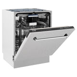 ZLINE 24" Tallac Series 3rd Rack Dishwasher with Traditional Handle, 51dBa (DWV-24) [Color: Red Gloss]