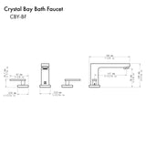 ZLINE Crystal Bay Bath Faucet in Brushed Nickel (CBY-BF-BN)