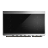 ILVE UMIB48NR3EGB Majestic III 48 inch Induction Range with 6 Elements, 5.02 cu. ft. Total Oven Capacity (Triple Glass Door, Emerald Green, Burnished)