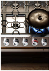 Panoramagic 48 Inch Dual Fuel Natural Gas Freestanding Range in Stainless Steel with Trim