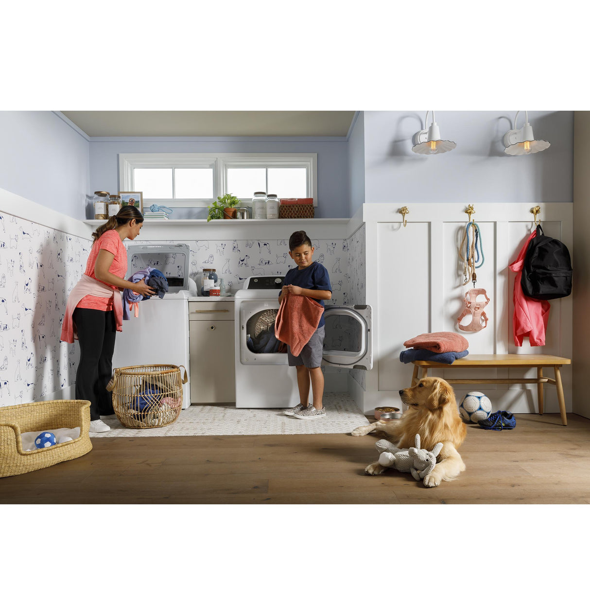 GE® 7.4 cu. ft. Capacity Electric Dryer with Up To 120 ft. Venting and Sensor Dry