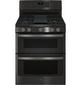 GE® 30" Free-Standing Gas Double Oven Convection Range