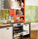 GE Cafe™ Series 30" Slide-In Front Control Gas Double Oven with Convection Range