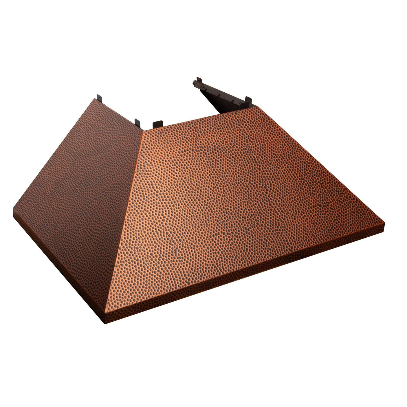 ZLINE Ducted DuraSnow Stainless Steel Range Hood with Hand-Hammered Copper Shell (8654HH)