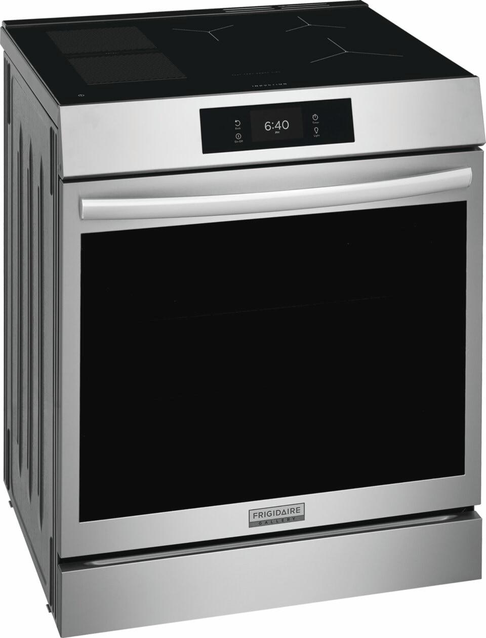 30" Front Control Induction Range with Stone-Baked Pizza