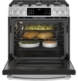 GE Profile™ 30" Smart Dual Fuel Slide-In Front-Control Range
