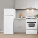 Avanti 7.5 cu. ft. Apartment Size Refrigerator, Top Freezer, Adjustable Glass Shelves, ENERGY STAR®, in White (RA7501BW)
