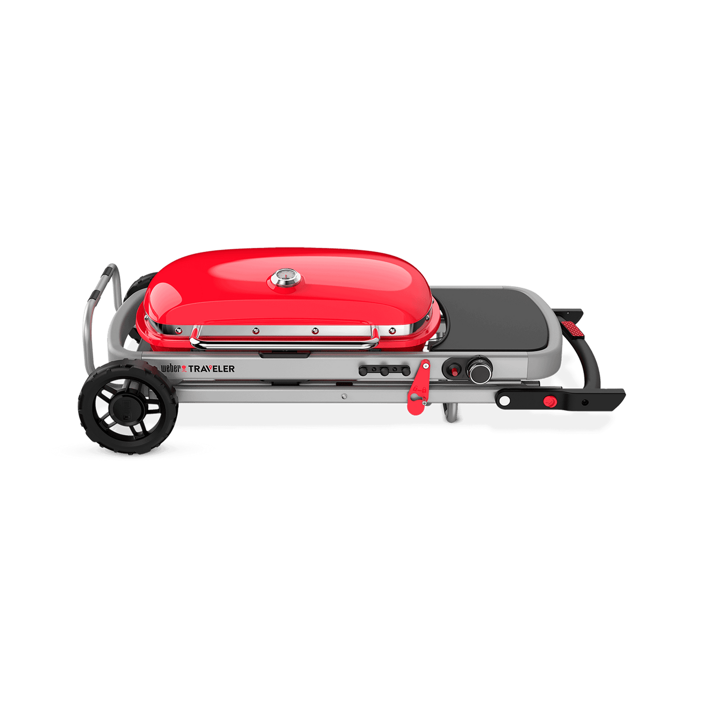 Weber Traveler® Portable Gas Grill - Red