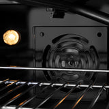 ZLINE 36 in. 5.2 cu. ft. Gas Range with Convection Gas Oven in Black Stainless Steel with 6 Brass Burners (SGRB-BR-36)
